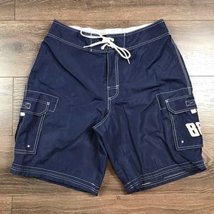 NASCAR Driver Dale Earnhardt Jr. Men’s Race Car #88 Blue Swim Trunks Size Medium